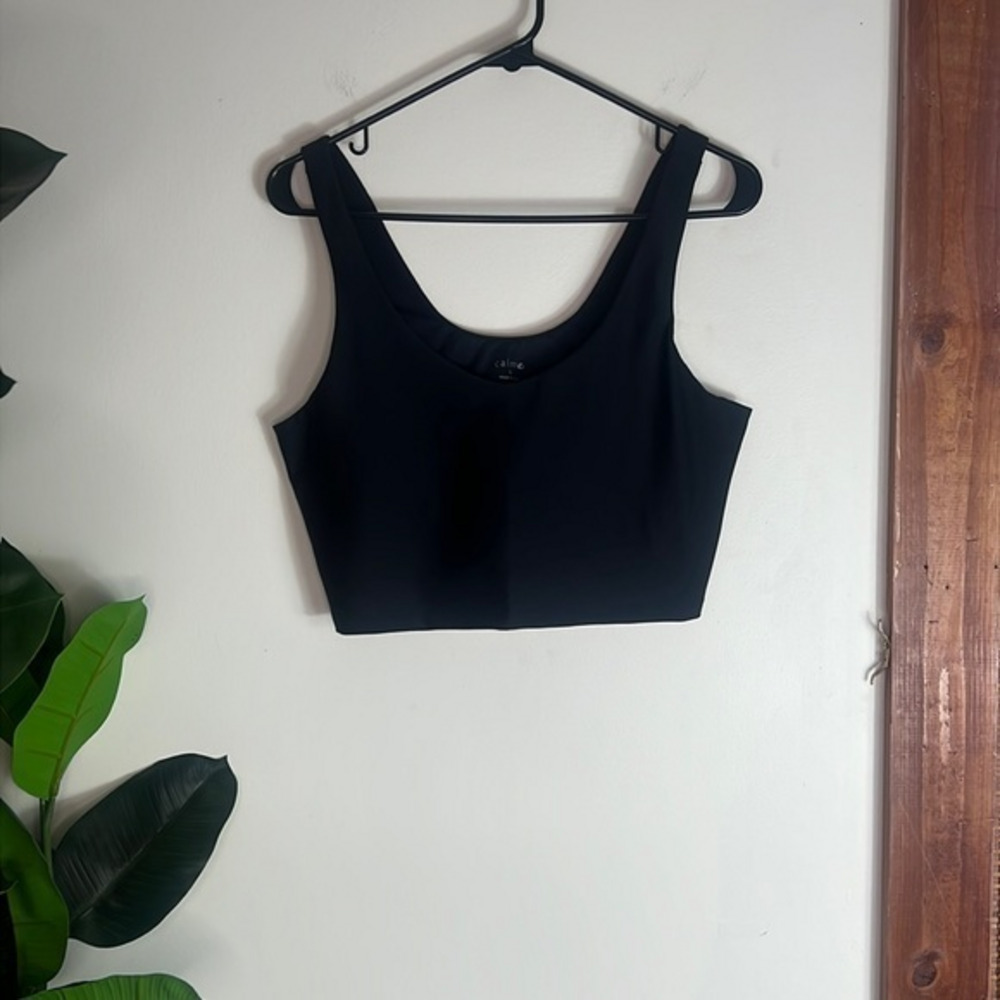 NWOT Johnny Was Calme‎ Black Sports Bra Size Large